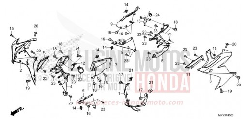 MITTLERER WINDLAUF CBR650RAN de 2022